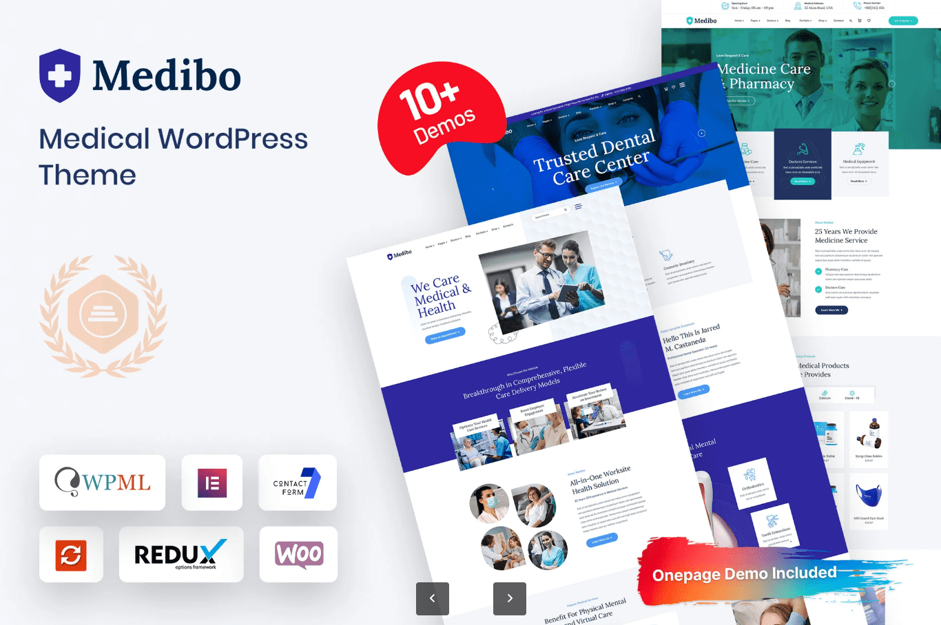 Medibo — 现代化医疗保健服务 WordPress 主题 | 医院、牙科、兽医、医疗网站